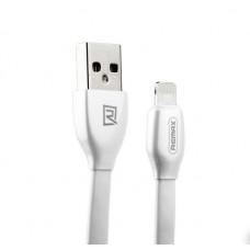 Дата-кабель USB плоский для iPhone 5/6 белый 1 м Remax LASER RC-035i
